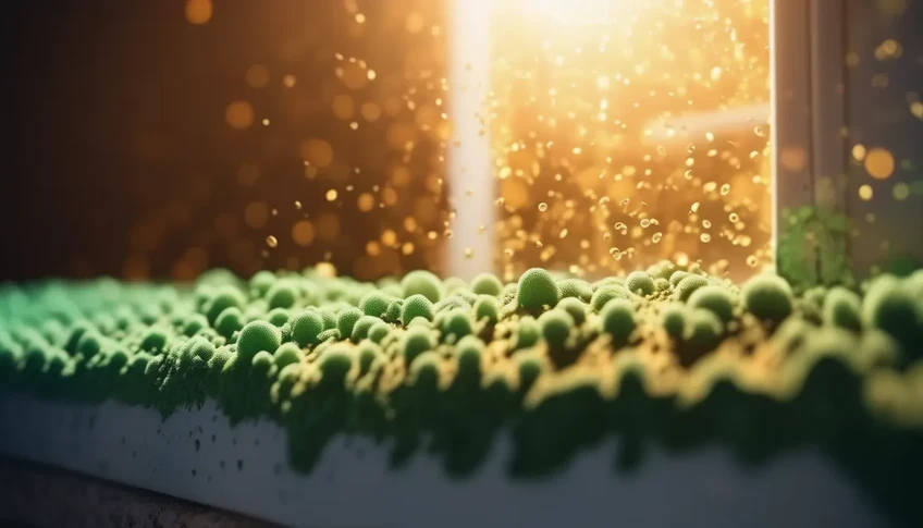 Cost of removing mold spores from surfaces and airways.