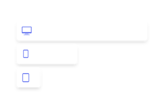 A bar chart of traffic broken down by device type