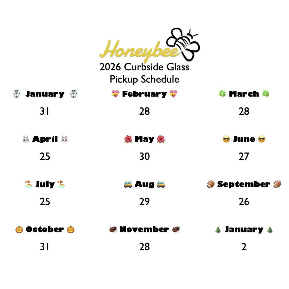 Honeybee Once Monthly Schedule