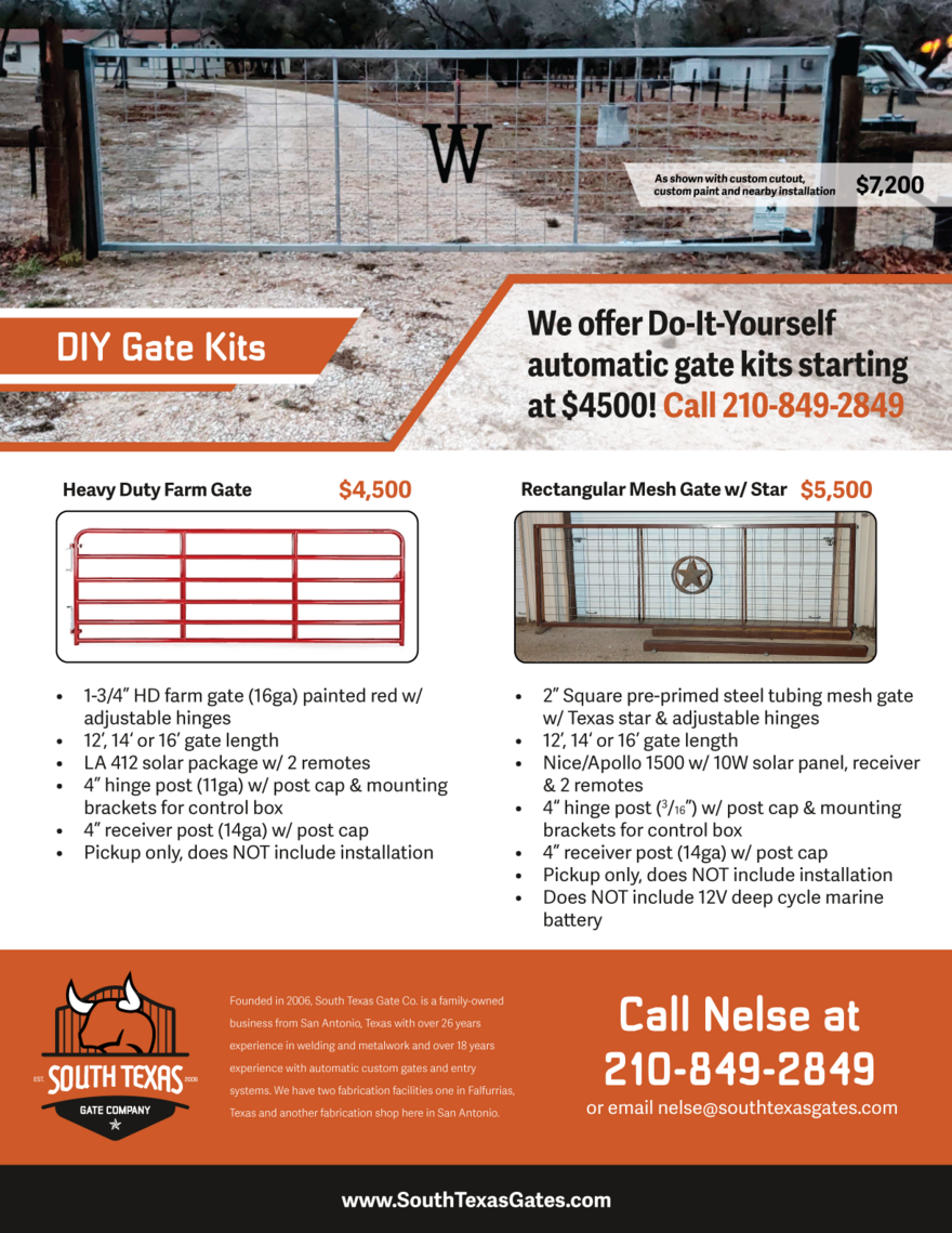 Automatic Gate Projects South Texas Gate Company