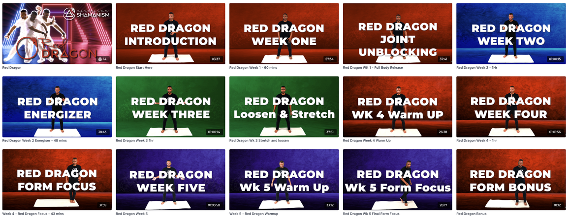 This Picture shows a collage of Red Dragon videos on Power TV