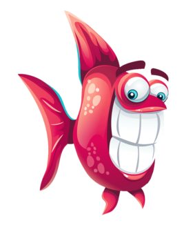 fish cartoon happy