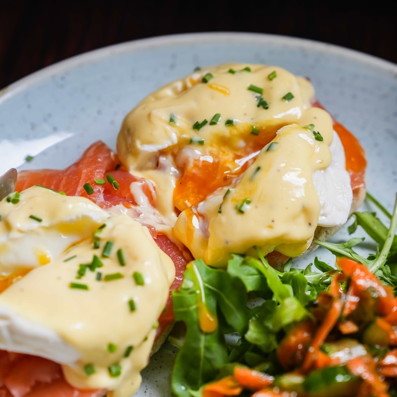 Poached Eggs with Purple Quinoa