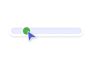 Illustration of a slider with less cost on the left and more on the right.