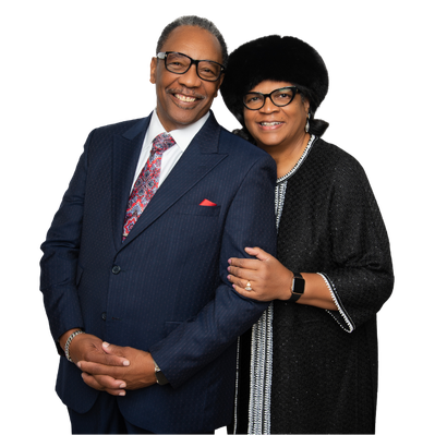 Apostle Tommy E. Quick and First Lady Valerie H. Quick posing for a picture.