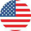 American Flag circle Icon