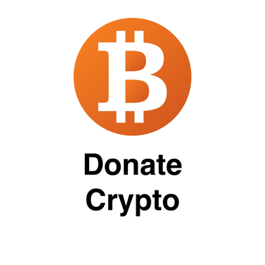 Button linked to page to donate crypto