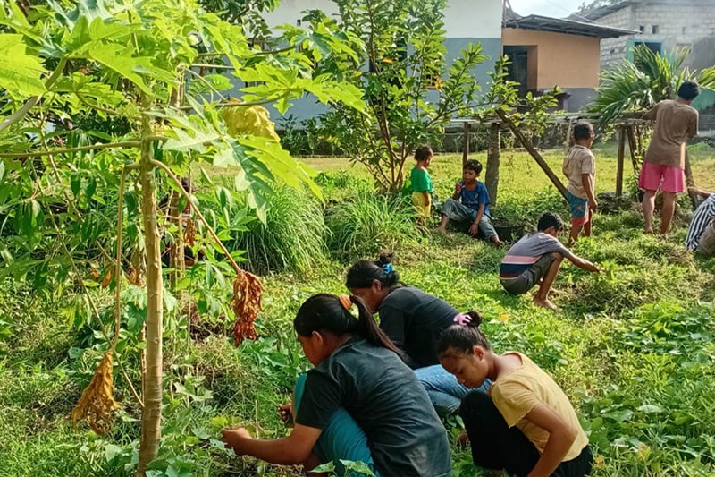 Indonesien, Insel Sumba – StarKids Foundation - Gartenarbeit