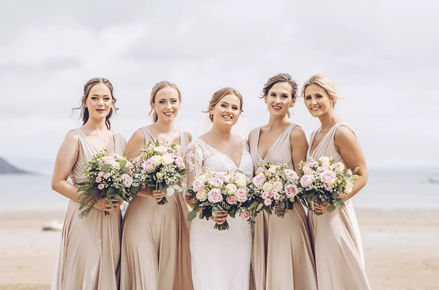 Bridesmaid portraits taken by South Wales wedding photographer Karl Baker of Karl Baker photography Ltd