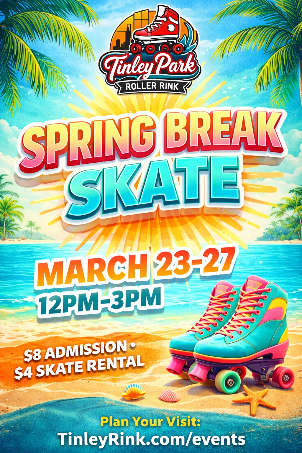 Spring Break Skate poster
