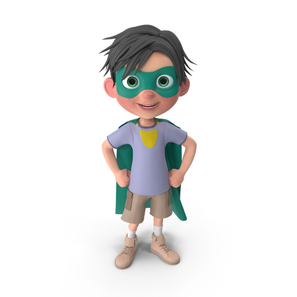 Cartoon Boy Jack Superhero.G01.2k
