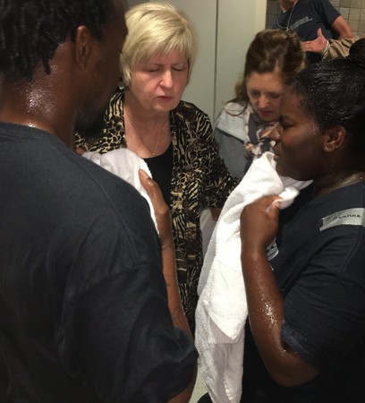 Meeting of two colleagues