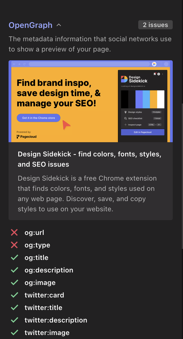 Introducing Design Sidekick! A Chrome extension by Pagecloud