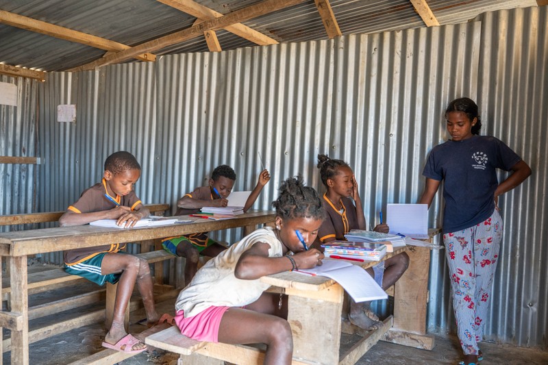 Madagaskar – Verein Nihaona - Prüfung in der Schule
