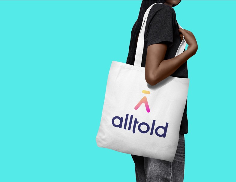 Alltold tote mockup