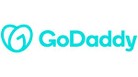 The GoDaddy logo, displayed in blue-green colors, is prominently featured on the website. It consists of the company name in stylized text with a curved underline. GoDaddy is a website hosting and domain registration company and a client of Paul Filek