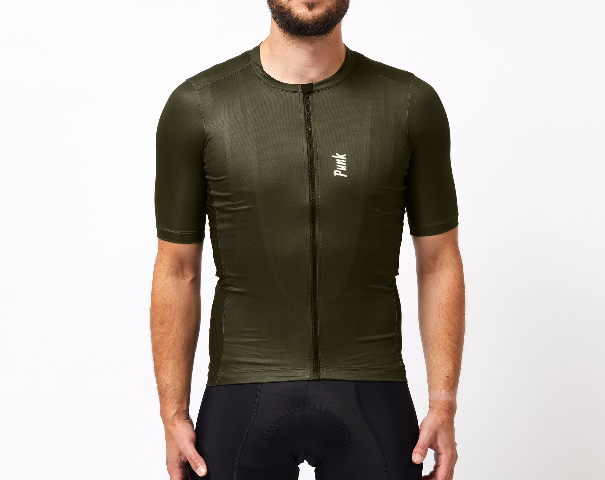 olive green cycling jersey