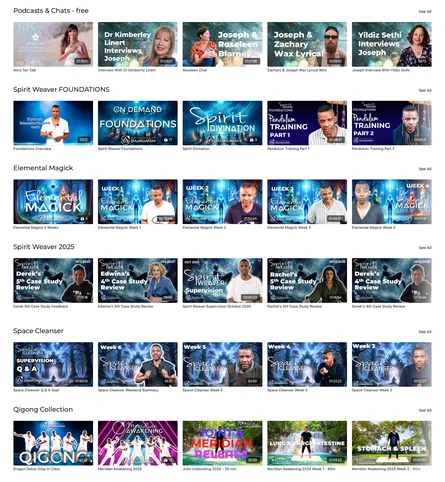 Showing the workshop and classes videos that you can find on Power TV