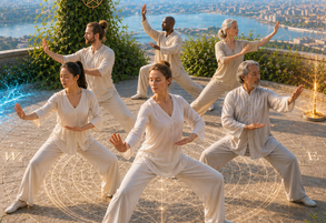 Group doing Qigong