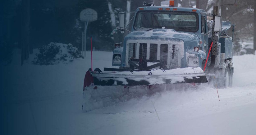 Commercial snow removal equipment used for snow plowing, snow clearing and snow hauling in Ontario
