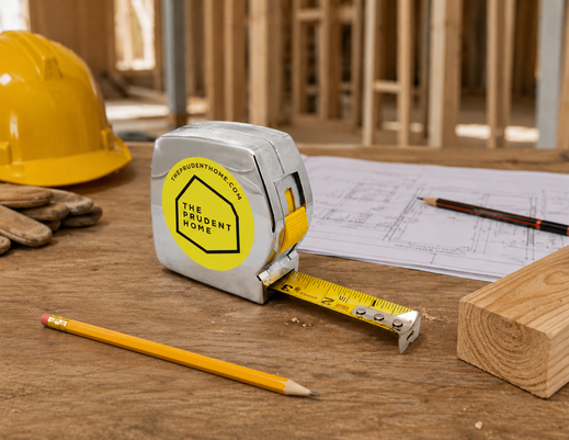 The Prudent Home branded  measuring tape