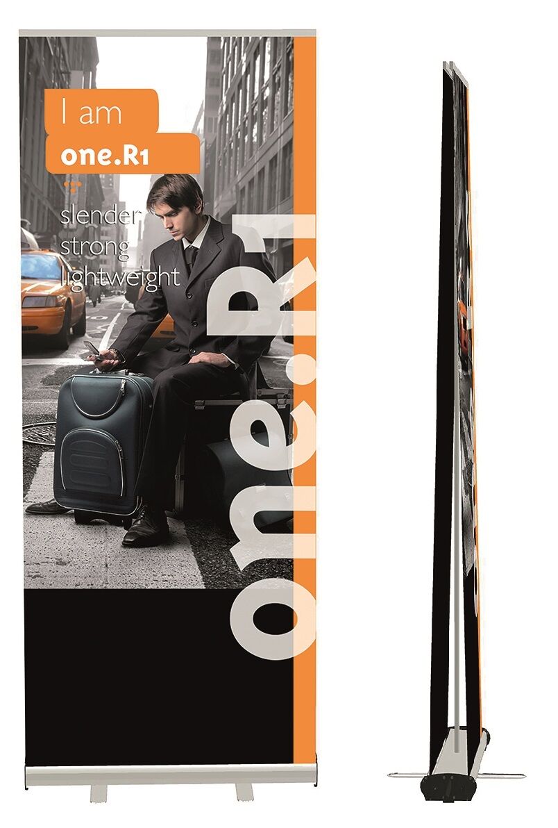 ONE.R1 & R2 Banner Stands