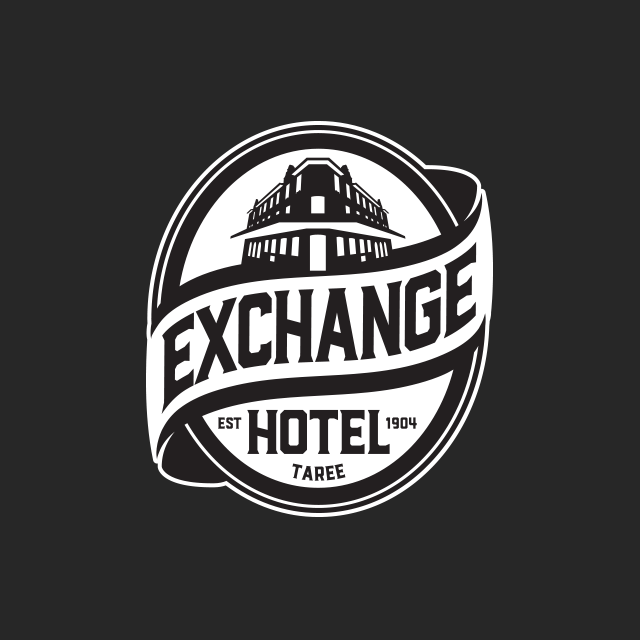 Brand design for the Exchange Hotel in Taree.