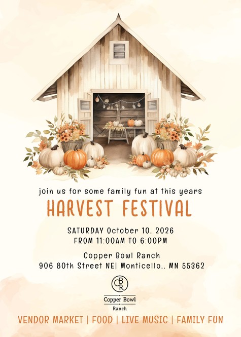 Copper Bowl Ranch Fall Festival 2026.