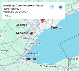 Image of the gta map with PatchBoyz pin on it