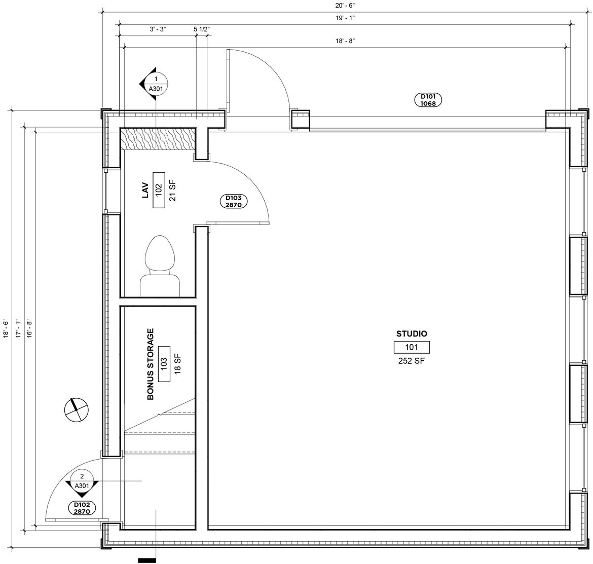 20190911 Somerville Studio 1ST FLOOR PLAN