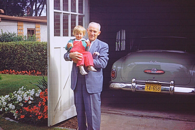 Grandpa with car