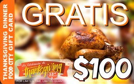 THANKSGIVING GIFTCARD FOODCITY 