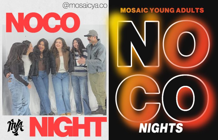 Image with the words, NOCO Nights