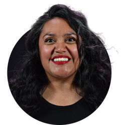 Picture, and link to bio, of Mosaic Church staff, Angie Larsen