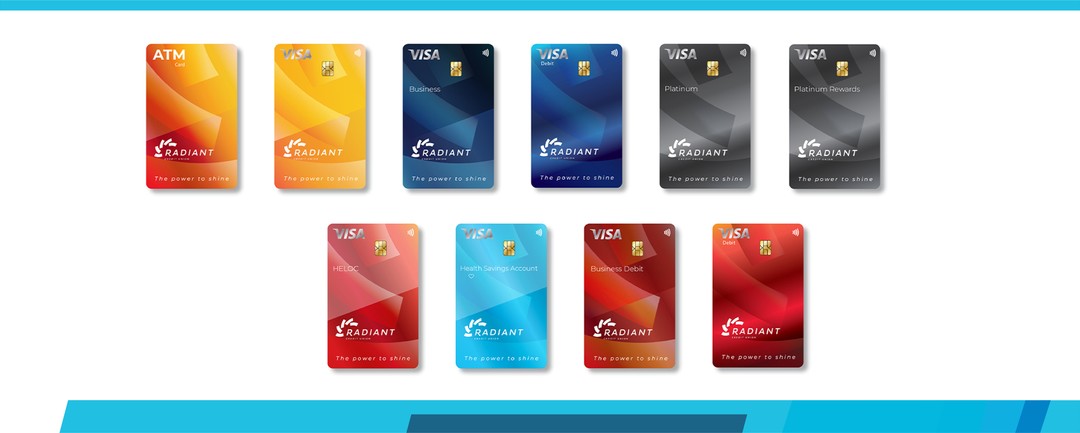 Credit card designs for Radiant CU
