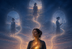 Woman mulling over 3 choices