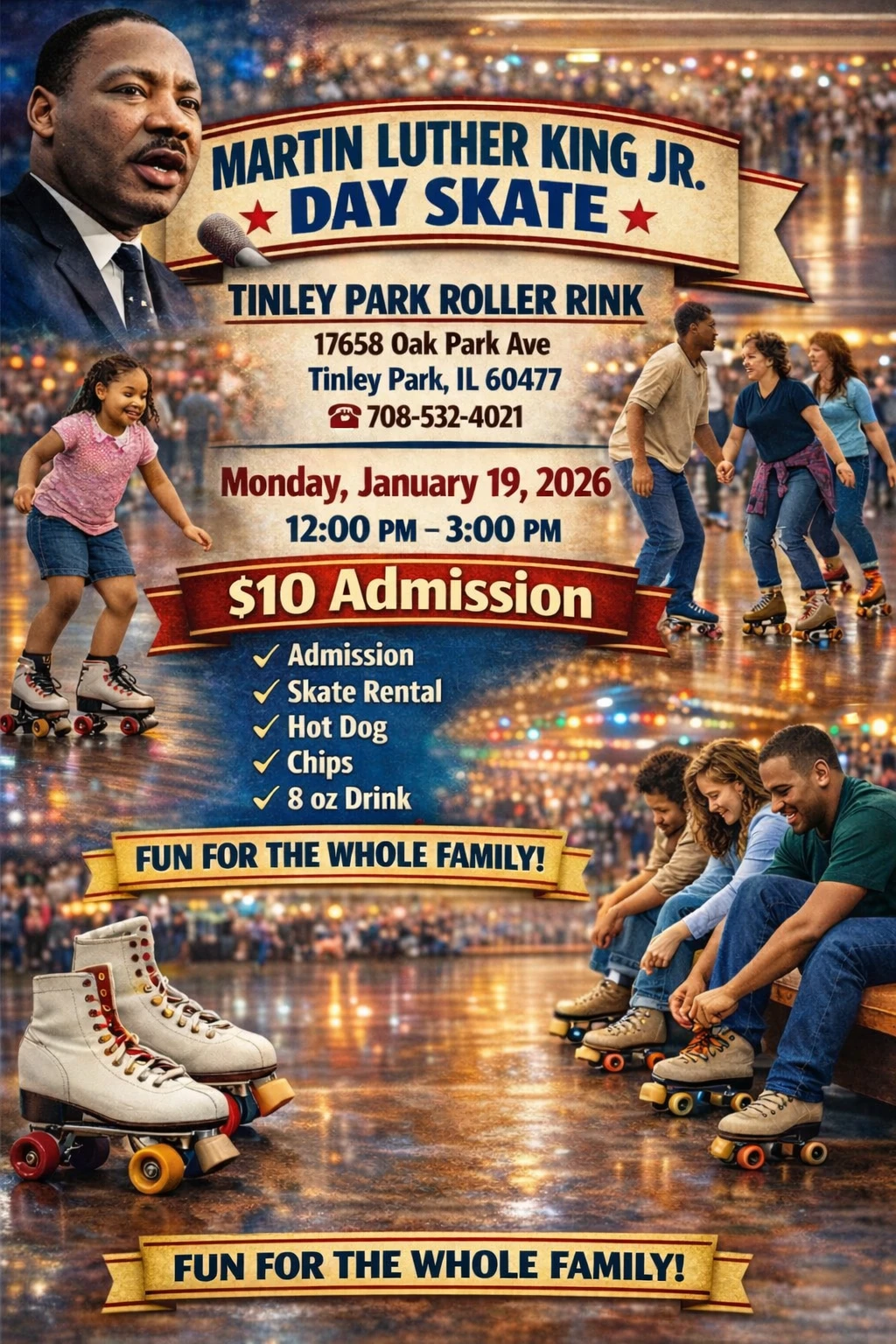 MLK Day Skate poster