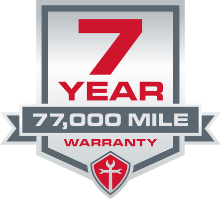 Fix It Forward Auto Care Seven year, 77,000 mile repair warranty.