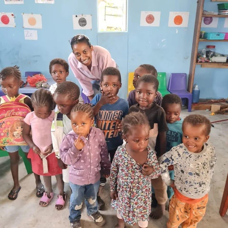 Namibia – Verein Freunde von Dipupo - Spielen im Kindergarten