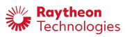 The Raytheon Technologies logo, prominently displayed on the website, features the company name in stylized red letters. The logo also includes an image of a globe with various lines and shapes. Raytheon Technologies is a technology and innovation company with a focus on aerospace and defense, cybersecurity, and advanced materials. They are also a client of Paul Filek