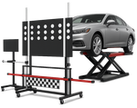 ADAS calibration target rig used during the vehicle calibration process to ensure accurate sensor alignment