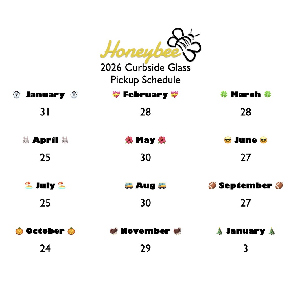 Honeybee Once Monthly Schedule