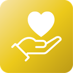 Image of a hand holding a heart