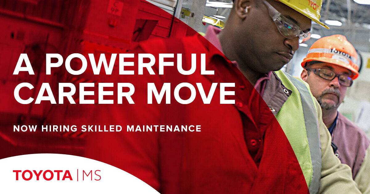 Skilled Maintenance Jobs at Toyota Motor Manufacturing Mississippi
