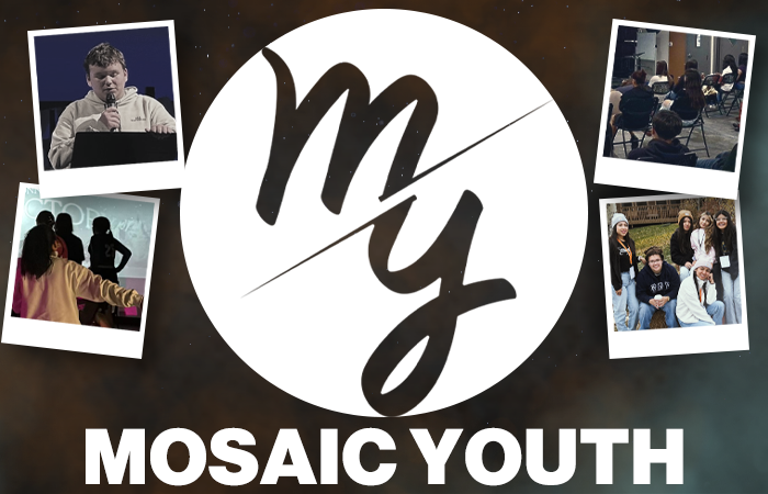 Image with the words, Mosaic Youth