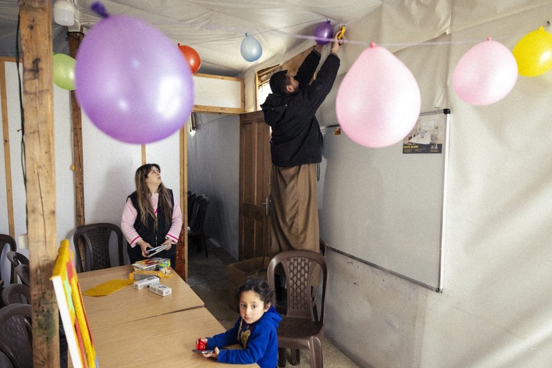Libanon - Borderfree Association - vorbereiten der Schule